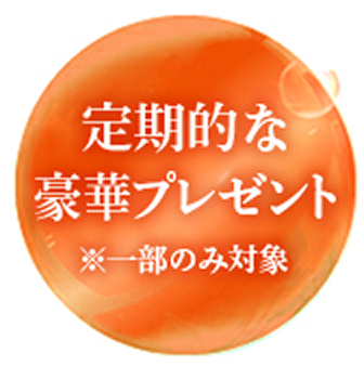 定期的な豪華プレゼント※一部のみ対象